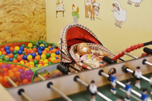 Spielzimmer im Anbau vom Ferienhaus