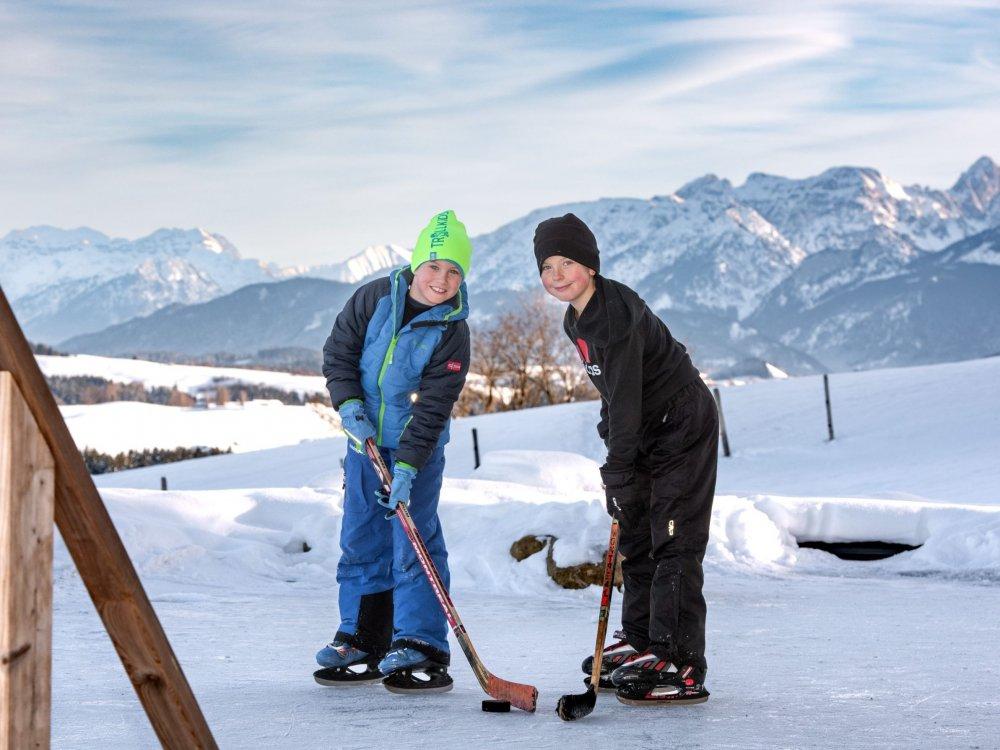 Eishockey Schwimmteich
