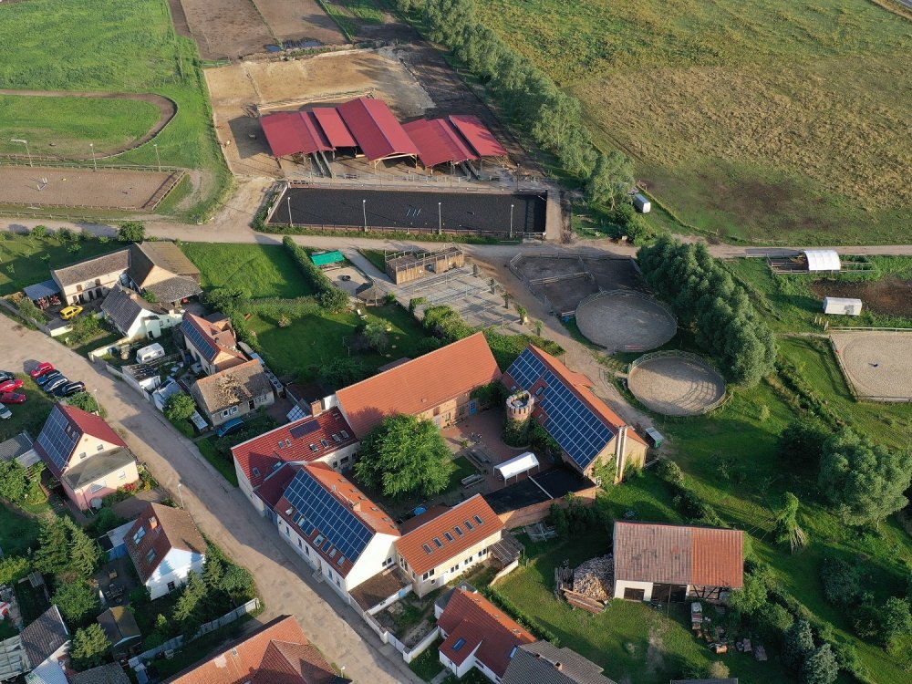 Blick auf den Reiterhof