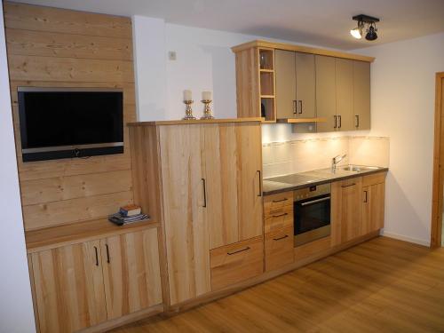 Küche der Ferienwohnung Hochgern