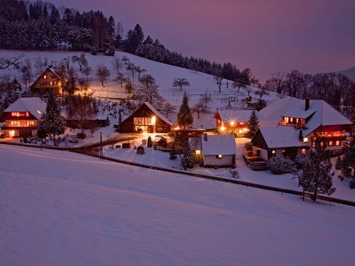Winterbild von unserem Hofareal