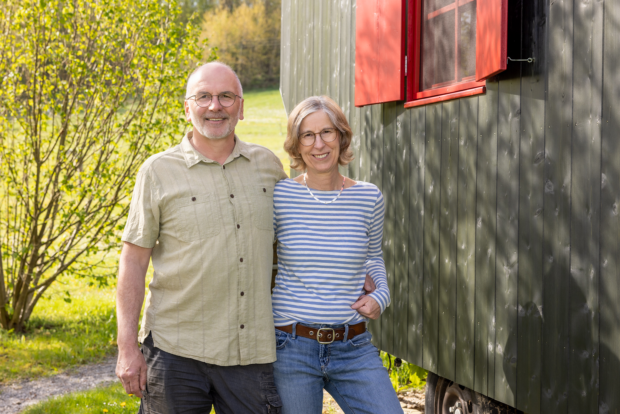 Ferienhäuser und Schäferwagen