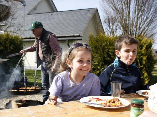 Grillabend am Ferienhaus