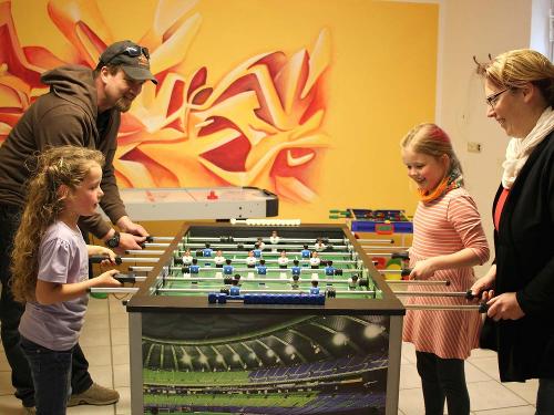 Kicker im Spielzimmer