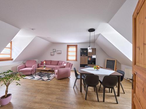 Fewo Hainichblick Wohnzimmer