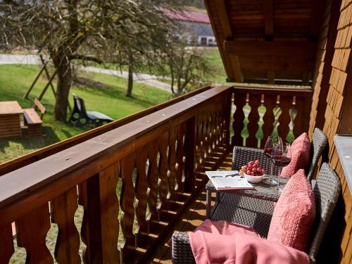 Balkon mit Gartenblick