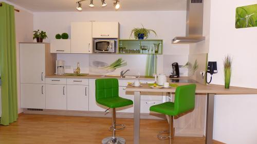 Küche in der Ferienwohnung "weiß"
