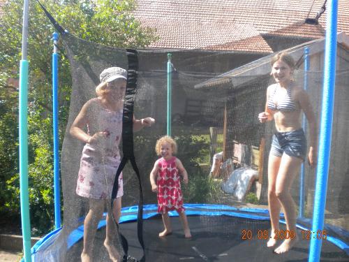 Auf dem Trampolin