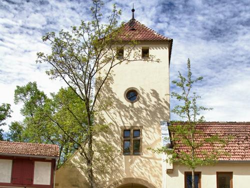 Turm in dem die Zimmer liegen
