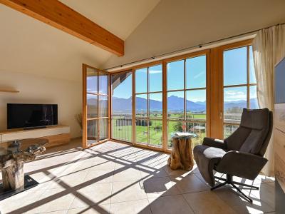  Berghof Kinker Roßhaupten Alpenblick Wohnzimmer