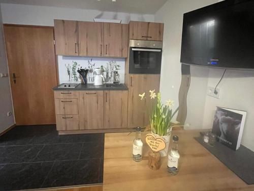 Küche und Essbereich Appartement Edelweiß