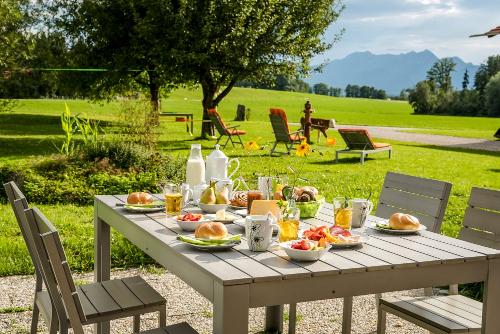 Gäste - Frühstück mit Blick auf den Wendelstein