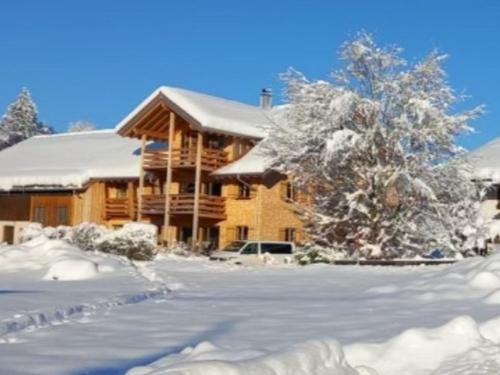 der Hof im Winter