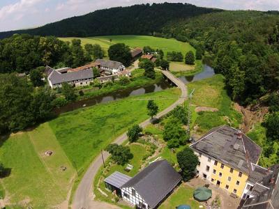 Steinermühle aus der Vogelperspektive