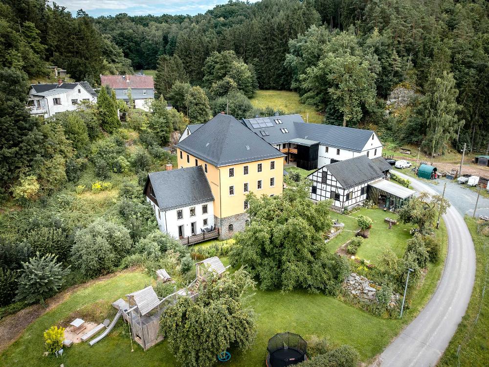 Steinermühle aus der Vogelperspektive
