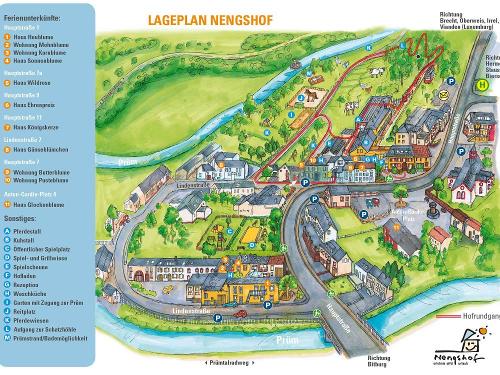Lageplan Ferienhof Nengshof in Wißmannsdorf