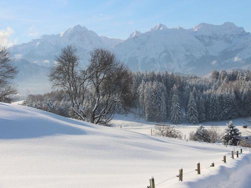 Frische Bergluft und Panoramablick auf die Alpen - direkt vom Berg - und See Chalet