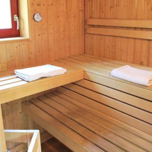 Sauna mit Blick in die Natur