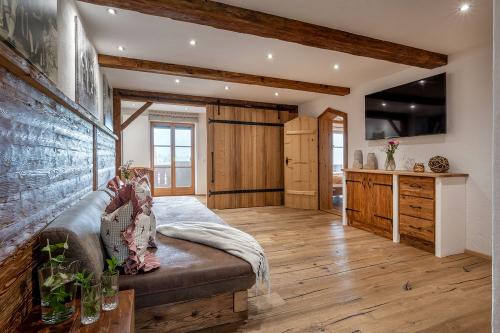 Ferienwohnung Hühnerschar Wohnzimmer