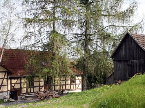 Rückseite Mühle mit Eingang