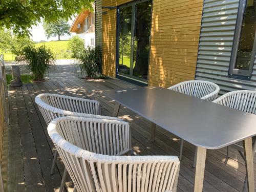 herrliche Terrasse am Tinyhouse