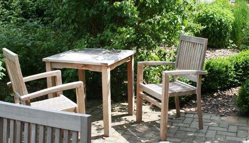 Terasse Ferienwohnung "Am Kräutergarten"