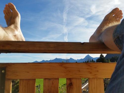 Müde Beine können am Abend ausruhen