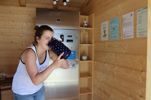 Frische BIO-Milch, hmm.. die schmeckt!