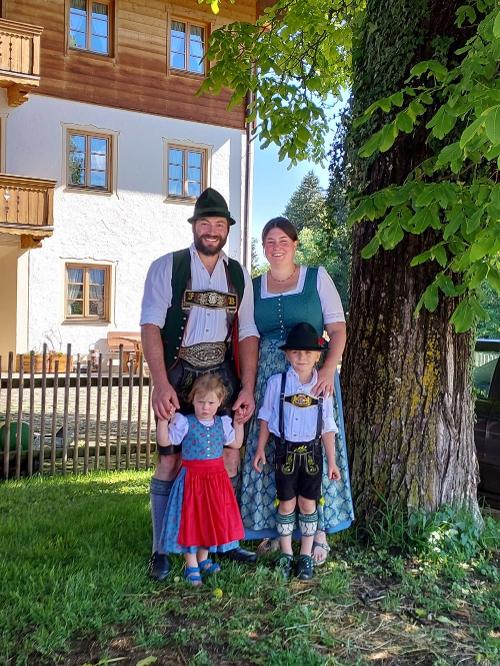 Florian und Conny mit Antonia und Valentin
