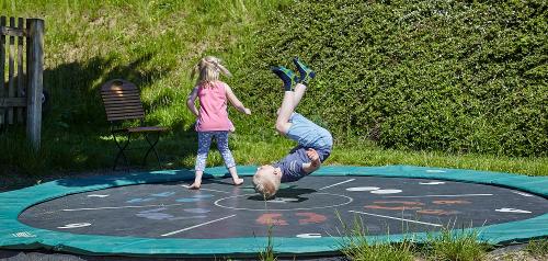 Auf dem Trampolin
