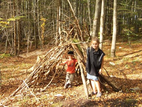 Wasserfälle Kochel Indianer-Tipi