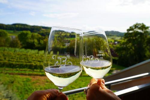Blick vom Balkon