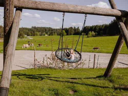 Spielplatz mit Nestschaukel