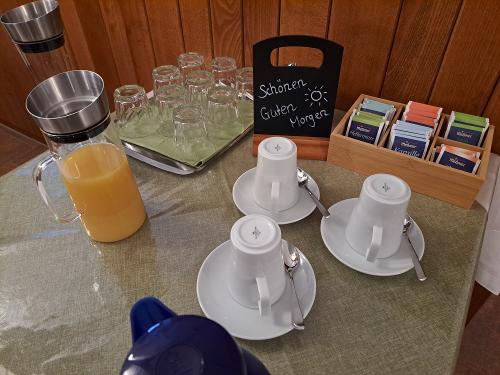 Auswahl Getränke Frühstück