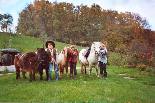 Kinder mit Ponys