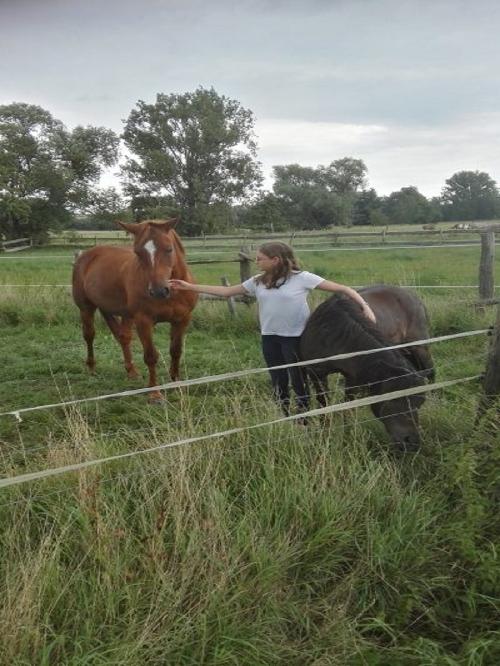 Lina mit Speedy und Prinz