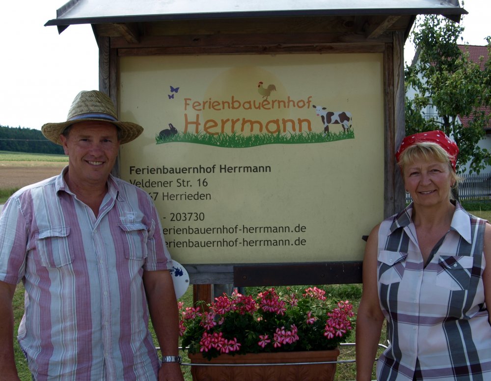 Hühner füttern