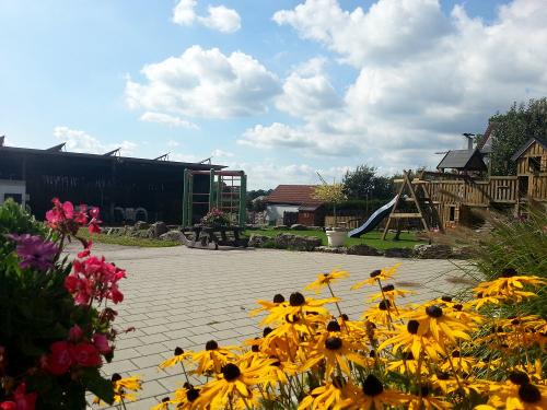 Blick über den Spielplatz