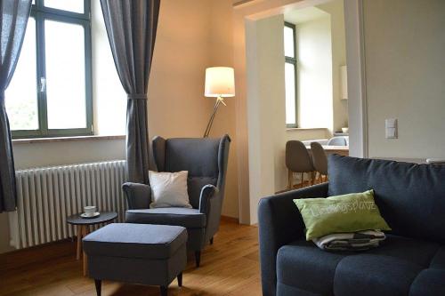 Ferienwohnung Herrenhaus Burg Posterstein - Wohnbereich