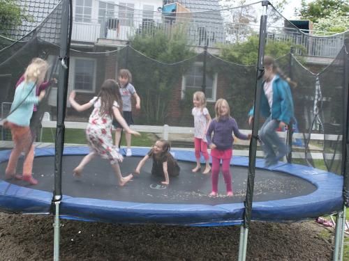 Trampolinspaß