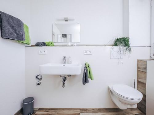 Badezimmer Waldblick