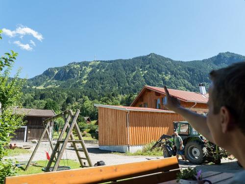 Sonnenterasse mit Blick auf den Grünten