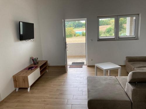 Wohnzimmer FeWo Reh
