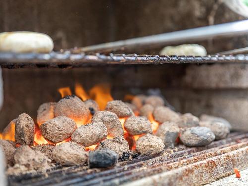 Grill im Innenhof