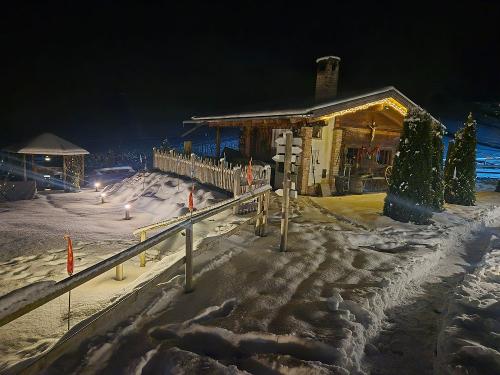 Die Hiasl-Hütte im Winterkleid Die Hiasl-Hütte im Winterkleid
