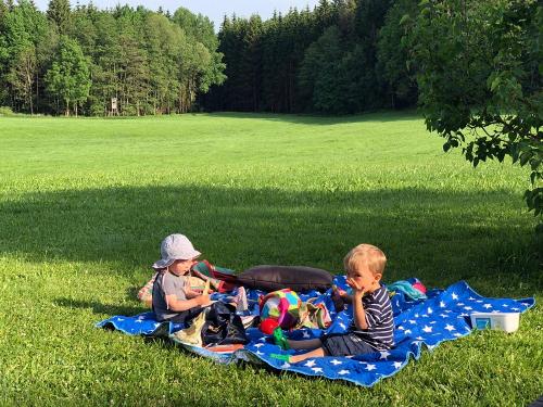 spielen im Grünen