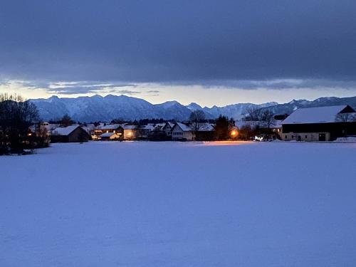 Schwallerhof Aussicht im Winter
