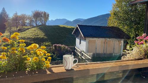 Entspannung auf dem Balkon Wohnung Edelsberg