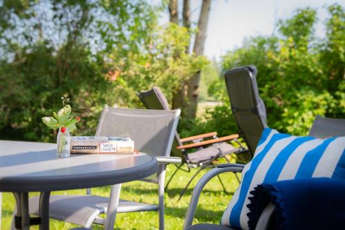 Sitzgelegenheit im Bauerngarten
