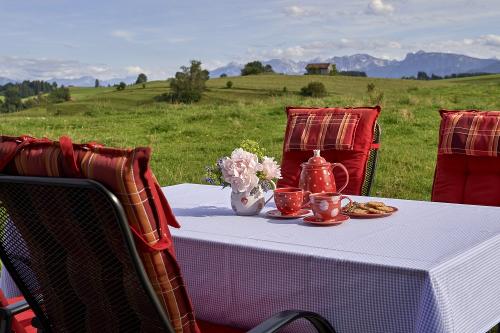 Terrasse mit Bergblick